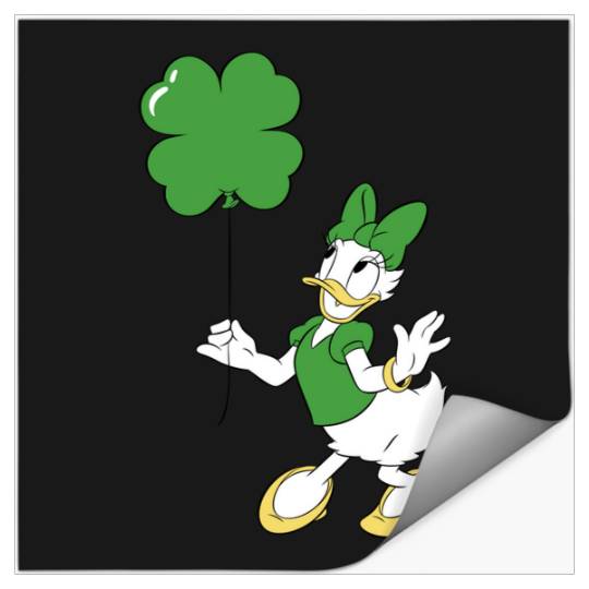 Disney Daisy Duck Shamrock Balloon St Patricks Day Patricks Day Stickers