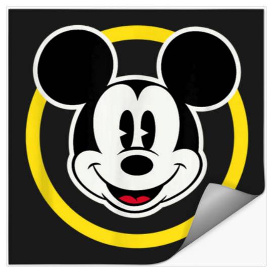 Amazon Essentials Disney Smiling Mickey in Yello Stickers