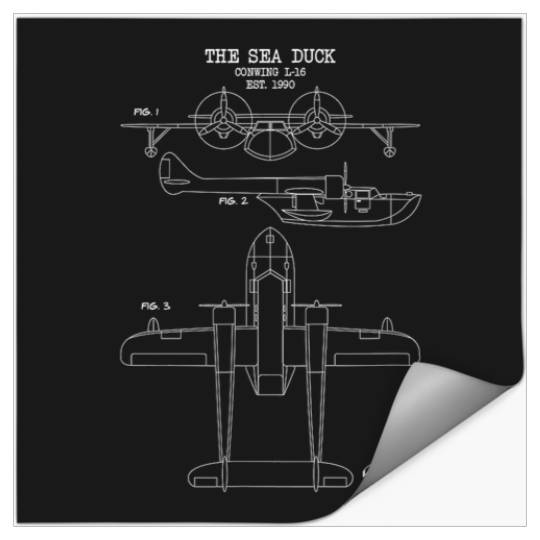 Disney Talespin The Sea Duck Blueprint Stickers