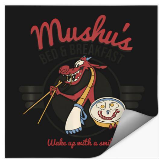 Disney Mulan Mushu'S Bed Breakfast Poster Stickers