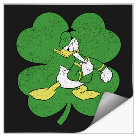 Disney Donald Duck Retro Shamrock St Patricks Day Patricks Day Stickers