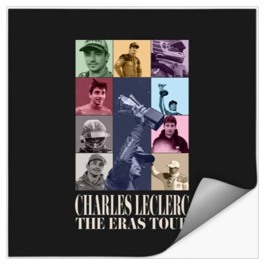 Charles Leclerc Eras Tour 2023 season V2 white letters Stickers