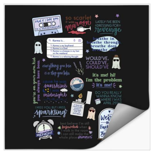 Discover Midnights-Taylor-Swift T-Shirt Stickers
