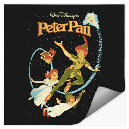 Disney Peter Pan Darling Flight Vintage Graphic Hoodie Stickers