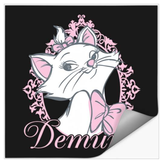 Disney The Aristocats Cute Marie Demure Sketch Chest Frame Stickers