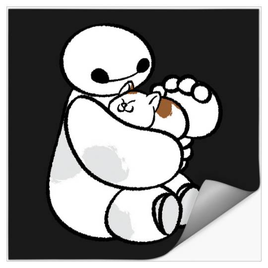 Disney Big Hero 6 Baymax Cat Cute Portrait Stickers
