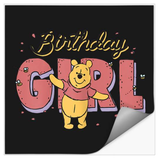 Disneyss Winnie The Pooh Birthday Girl Buzzing Bees Stickers