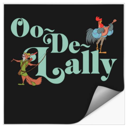 Disney Robin Hood Oo-De-Lally Iconic Quote Chest Text Logo Stickers