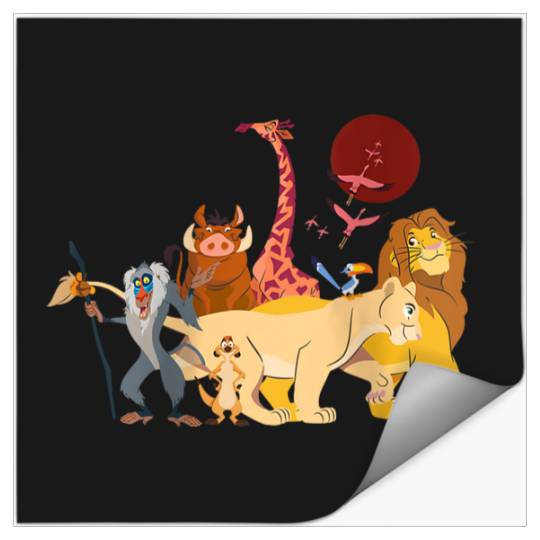 Disneyss The Lion King Simba Nala Timon Pumbaa Animal Family Stickers