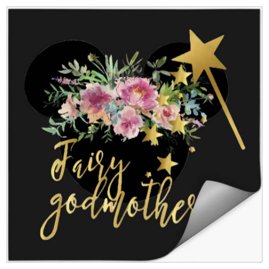 fairy godmother shirt, godmother gift, disney fairy godmother shirt, godmom shirt, godmother shirt, godparent gift, new godmother gift Stickers
