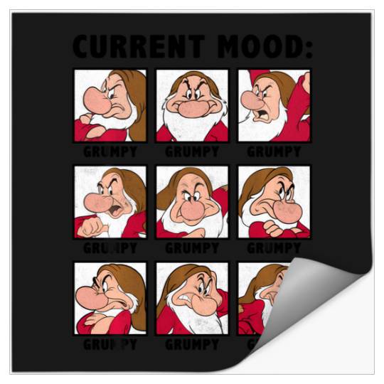 Disney Snow White Current Mood Always Grumpy Stickers