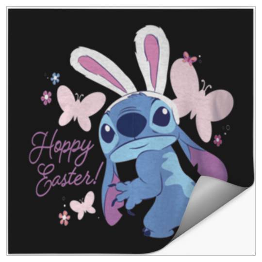 Disney Lilo Stitch Hoppy Easter Bunny and Butter Stickers