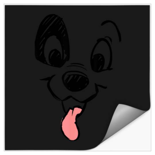 Disney 101 Dalmatians Puppy Costume Big Face Stickers