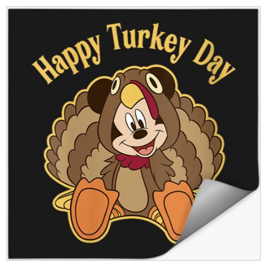Disney Mickey And Friends Thanksgiving Mickey Turkey Stickers