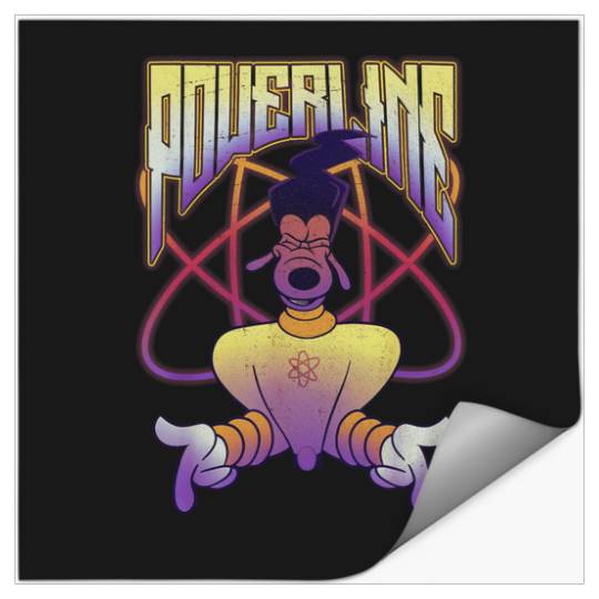 Disney A Goofy Movie Powerline Logo Portrait Sho Stickers