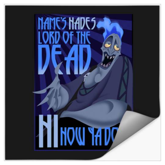 Disney Hercules The Name's Hades Quote Graphic Stickers