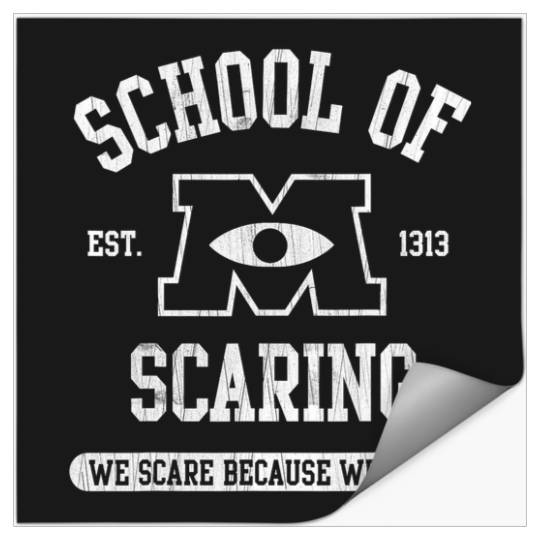 Disney Pixar Monsters University School of Scaring EST. 1313 Stickers