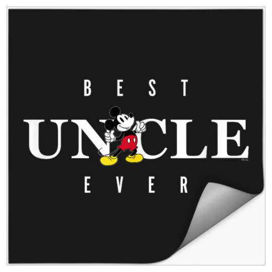 Disney Mickey Mouse Thumbs Up Best Uncle Ever Fathers Day Stickers