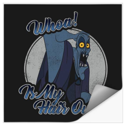 Disney Hercules Hades Whoa Is My Hair Out Graphic Stickers