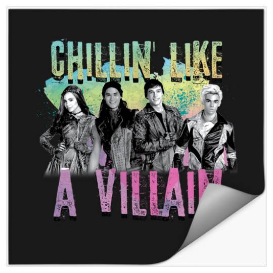 Disney Descendants Chillin Like A Villain Stickers