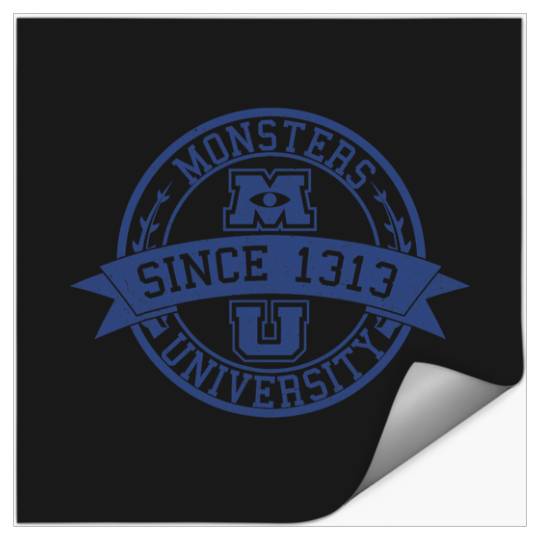 Disney Pixar Monsters University Since 1313 Logo Stickers
