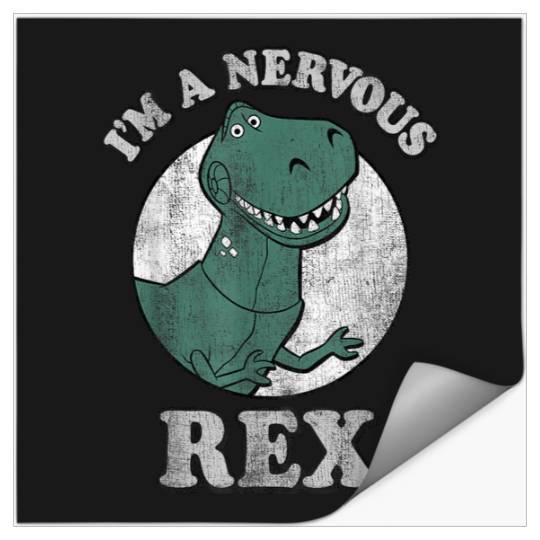 Disneys Pixar Toy Story I'm A Nervous Rex Dinosaur Stickers