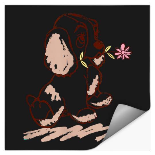 Disney Lady And The Tramp Lady Puppy Sketch Stickers