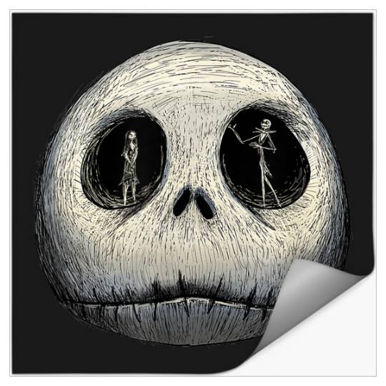 Disney The Nightmare Before Christmas Sally And Jack Face Stickers