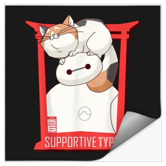 Disneys Big Hero 6 Tv Series Baymax And Cat Stickers