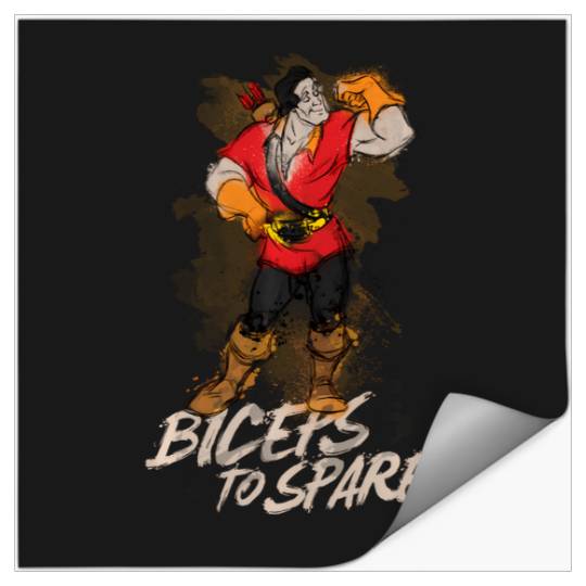 Disney Beauty And The Beast Gaston Biceps To Spare Stickers