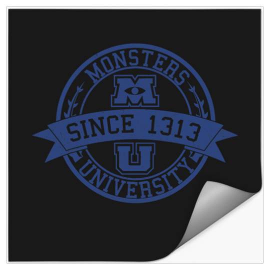 Disney Pixar Monsters University Since 1313 Logo Stickers