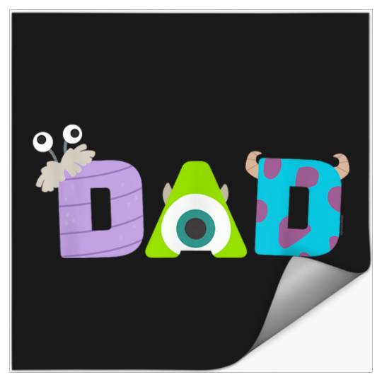 Disneyss And Pixarss Monsters Inc Dad Fathers Day Birthday Stickers