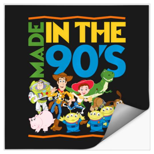 Disney Pixar Toy Story Made In The 90'S Graphic Hoodie Stickers