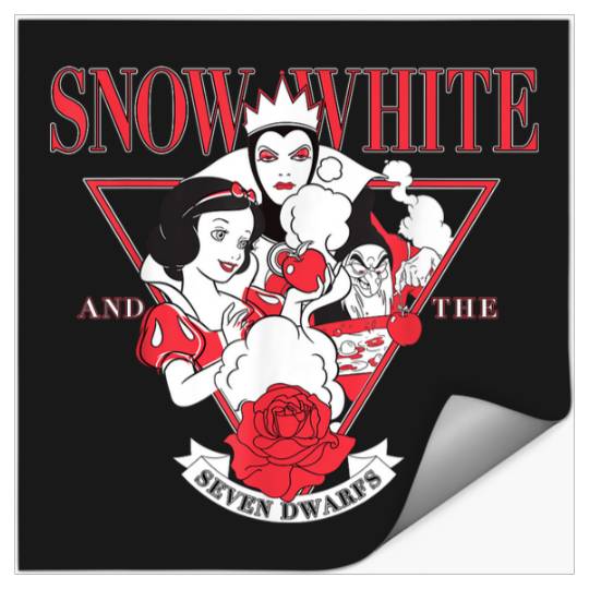 Disneyss Snow White Evil Queen Edgy Rose Graphic Stickers
