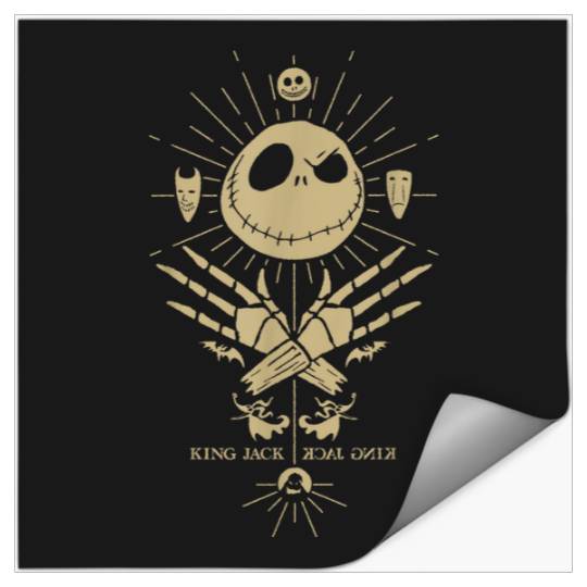 Disneyss The Nightmare Before Christmas Halloween King Jack Stickers