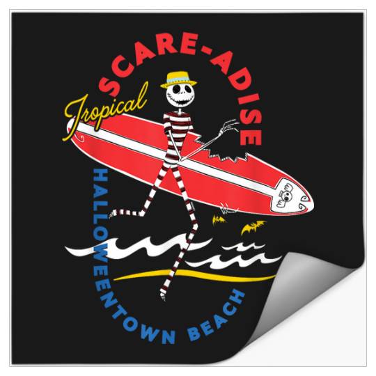 Disneyss The Nightmare Before Christmas Beach Scare adise Jack Stickers
