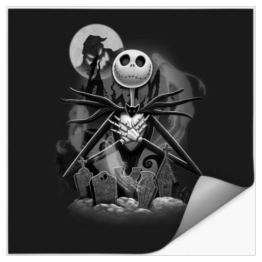Disneyss Nightmare Before Christmas Jack Night Scene Stickers