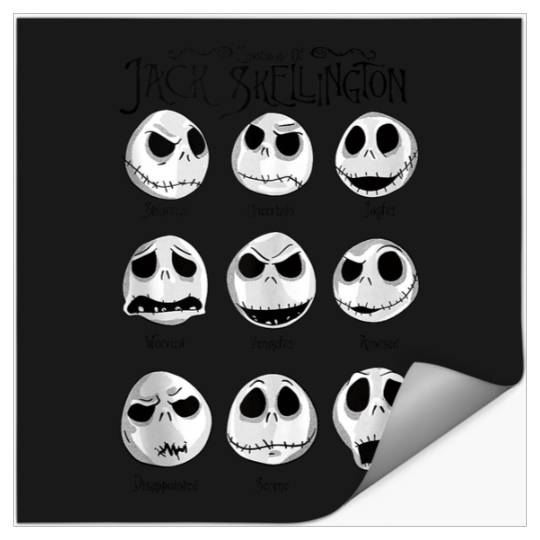 Disneyss The Nightmare Before Christmas Emotional Jack Stickers