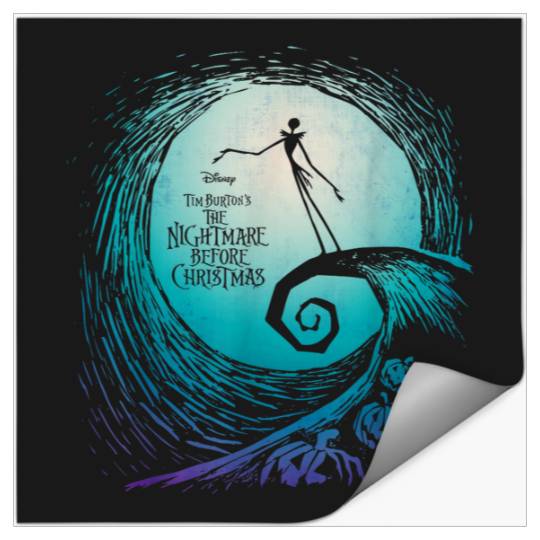 Disneyss Nightmare Before Christmas Jack Movie Logo Stickers
