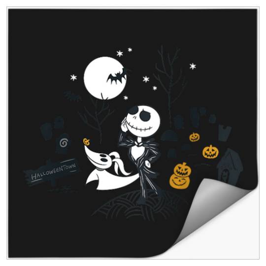 Disneyss The Nightmare Before Christmas Halloween Town Entry Stickers