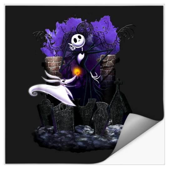 Disneyss The Nightmare Before Christmas Graveyard Buddies Logo Stickers