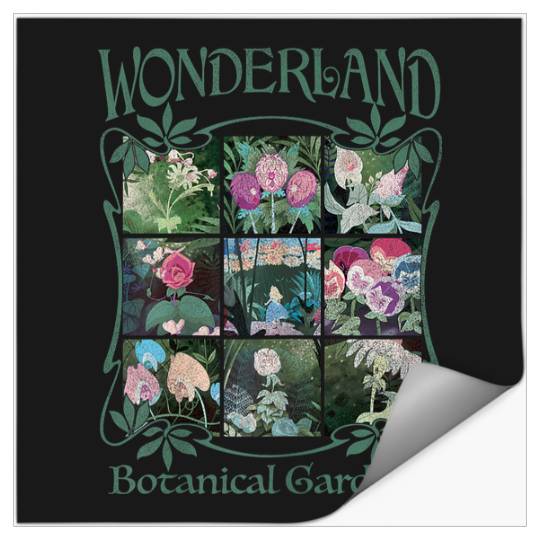 Disneys Alice In Wonderland Botanical Gardens Stickers