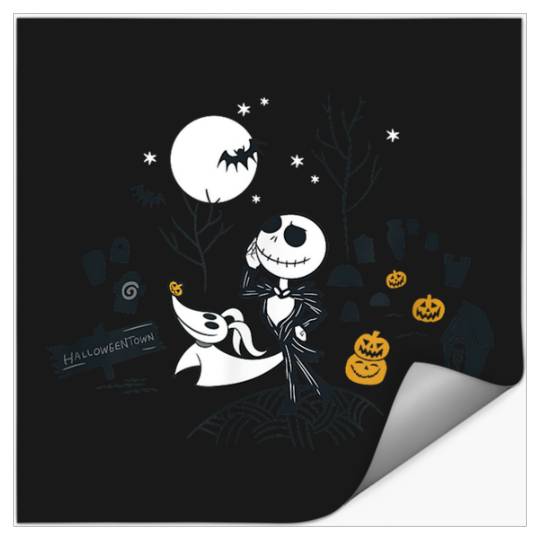Disneyss The Nightmare Before Christmas Halloween Town Entry Stickers