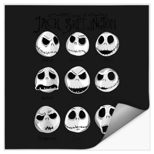 Disneyss The Nightmare Before Christmas Emotional Jack Stickers