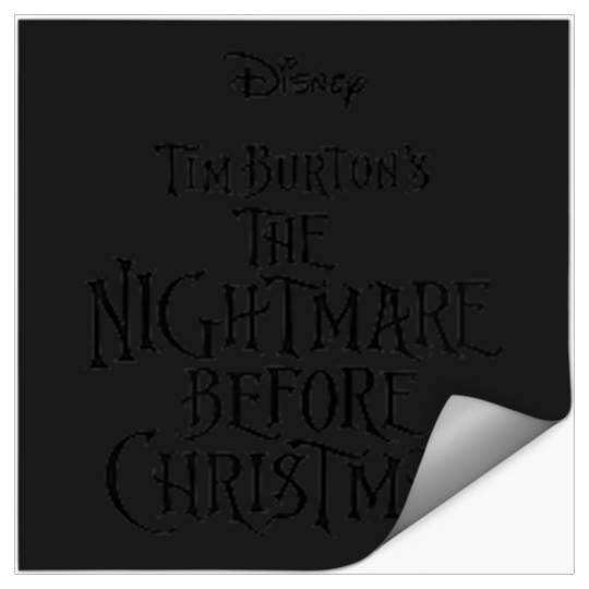 Disneyss Nightmare Before Christmas Group shots Front Back Stickers