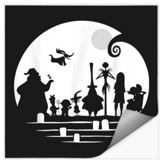 Disneyss The Nightmare Before Christmas Character Silhouette Stickers
