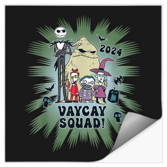 Disneyss Nightmare Before Christmas Family Vacay Squad 2024 Stickers