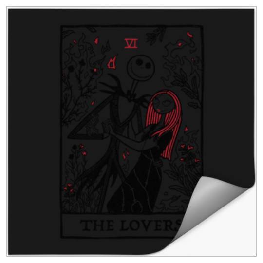 Disneyss The Nightmare Before Christmas Jack And Sally Tarot Stickers