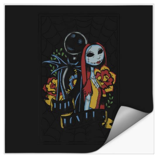 Disneyss The Nightmare Before Christmas Jack Sally Tattoo Stickers