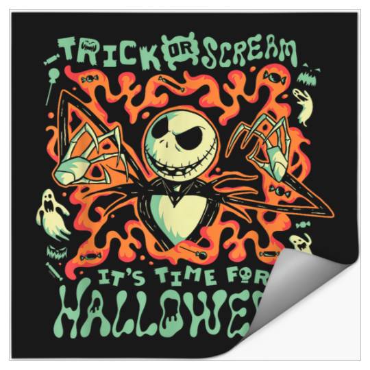 Disneyss The Nightmare Before Christmas Jack Trick Or Scream Stickers